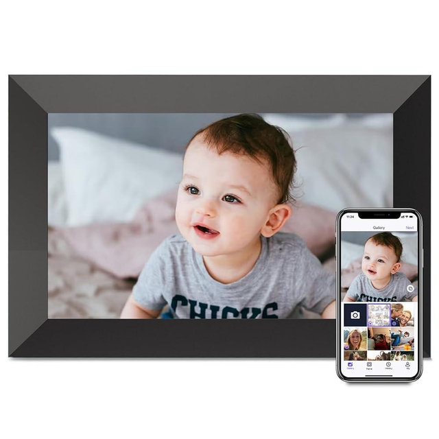 Uhale Digital Picture Frame, 10.1-inch High Definition Touch Screen, 16GB Memory, Digital Photo Frame with Automatic Rotation Feature