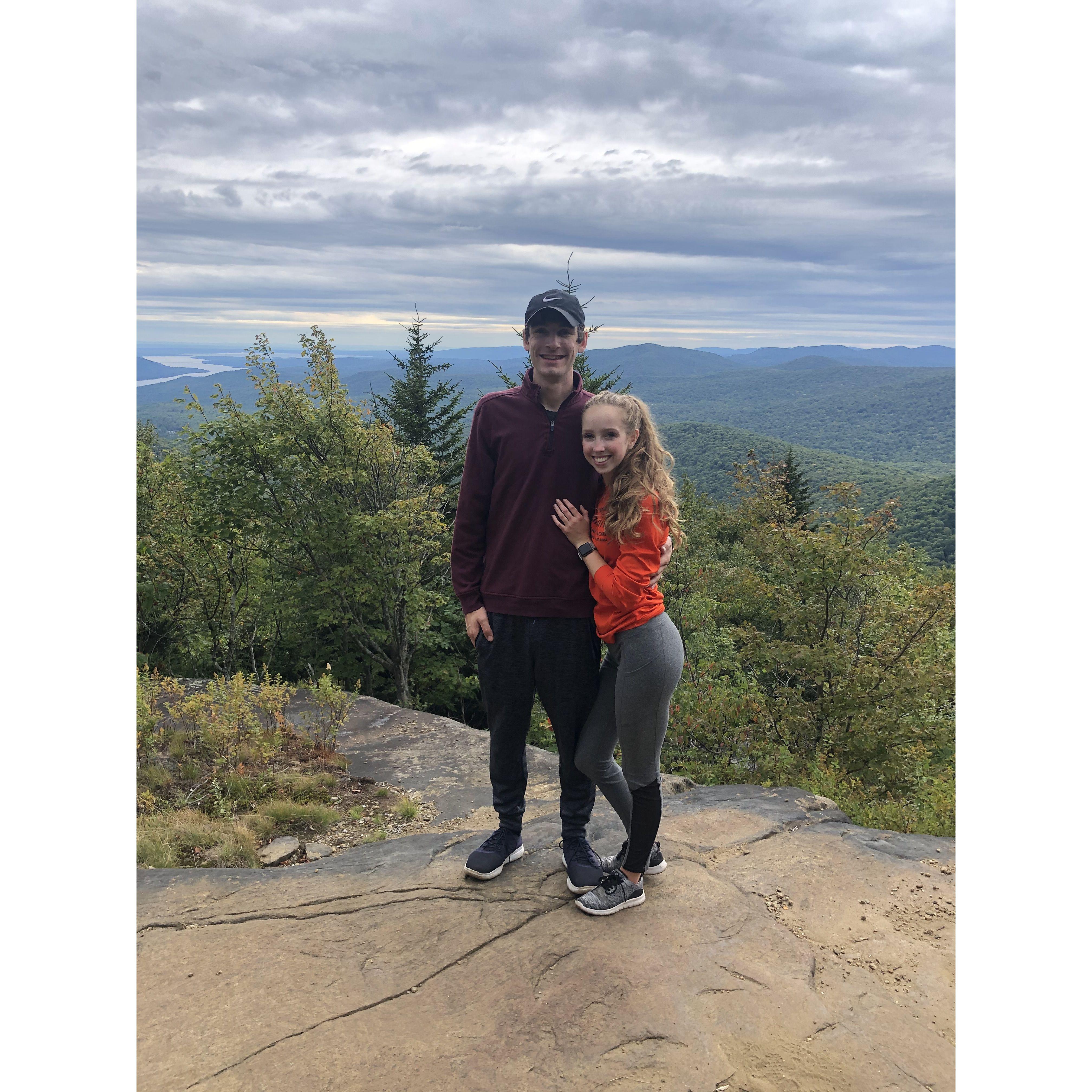 One of our first hikes together.