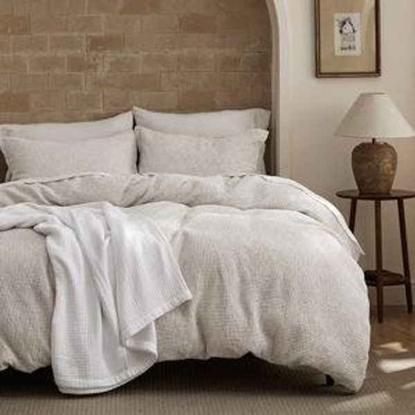 Bedsure Waffle Duvet Cover Queen