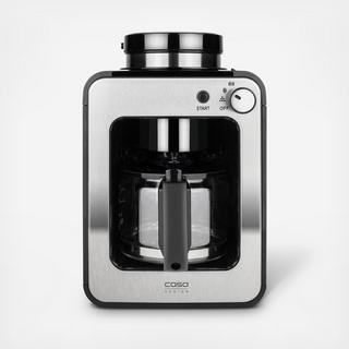 Coffee Compact All-in-One 4-Cup Coffee Grinder & Coffee Maker
