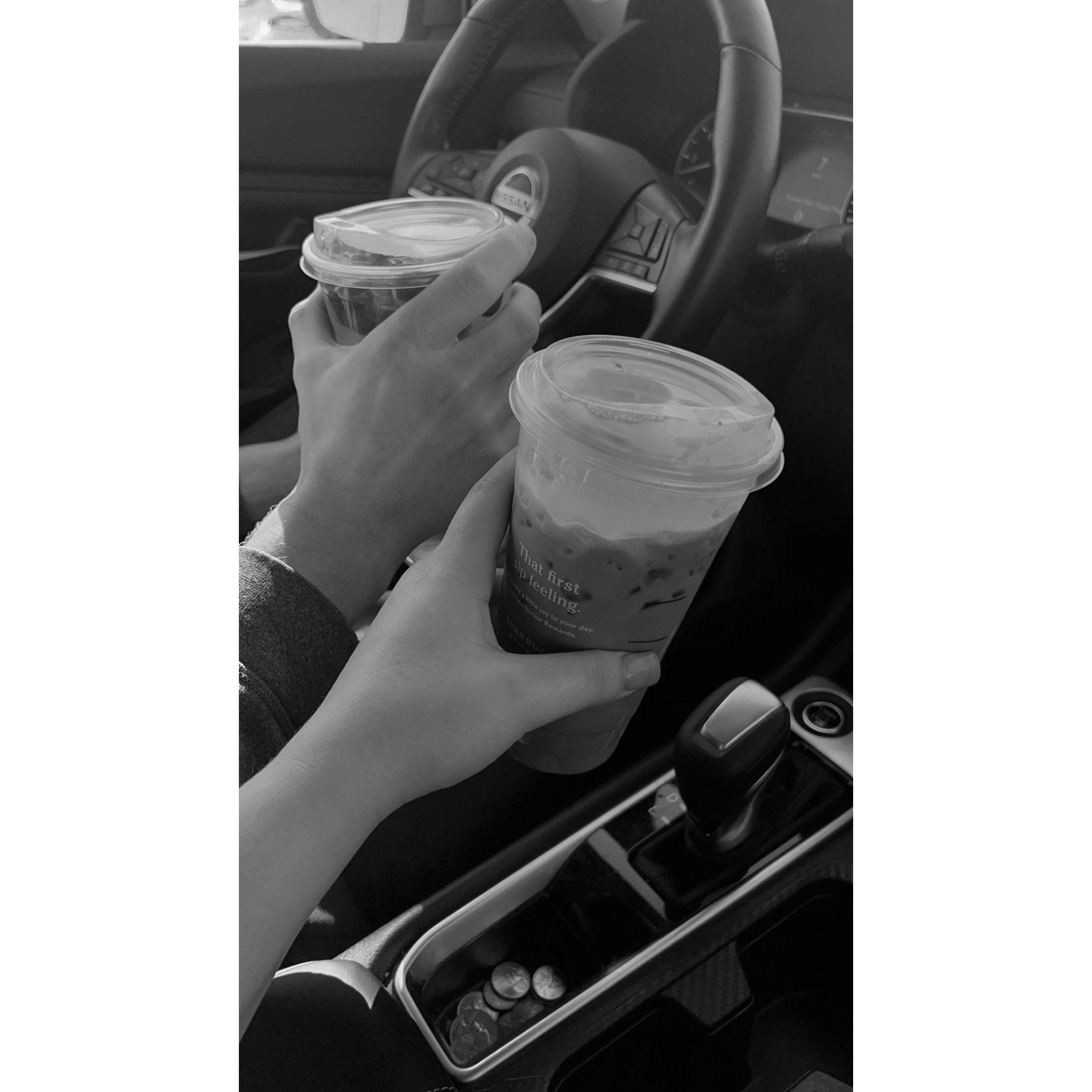 One of our hundreds trips to starbuck