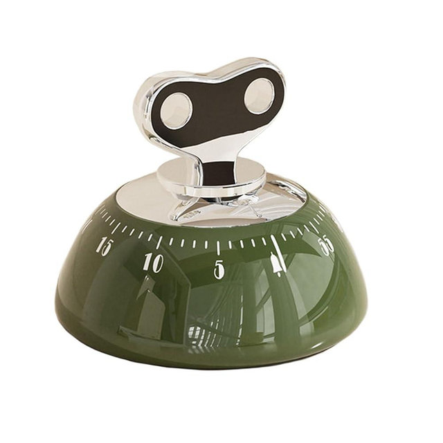 Visual Kitchen Timer for Cooking,Chef Cooking Timers Clock with Loud Alarm,Timers for Classroom, Home and Study,Mechanical Desk Timer,No Batteries Required，Magnetic Back (Green)