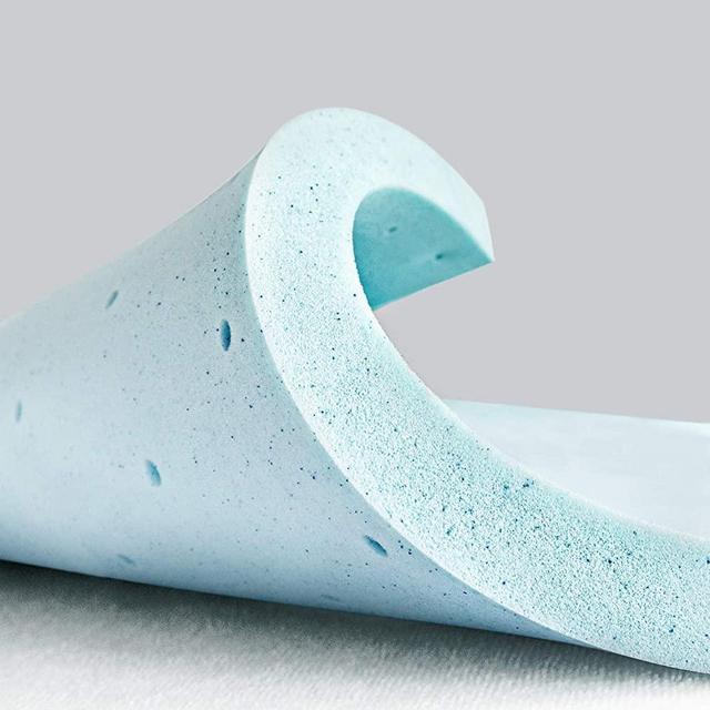 RUUF Mattress Topper King, 2 Inch Ventilated Gel Infused Memory Foam Topper with CertiPUR-US Certified, Cloud-Like Soft
