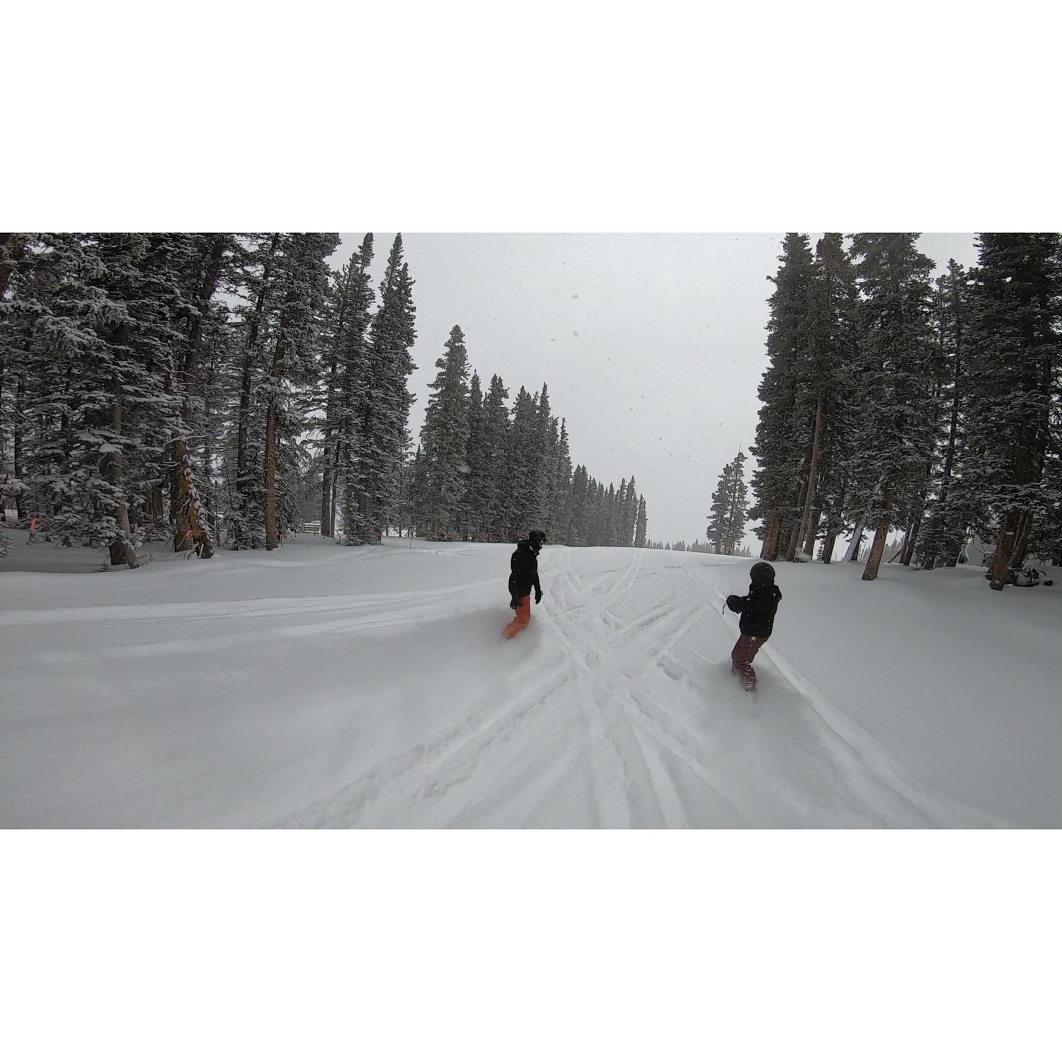 Doing what they love. Snowboarding at Breckenridge!
Colorado, 2020