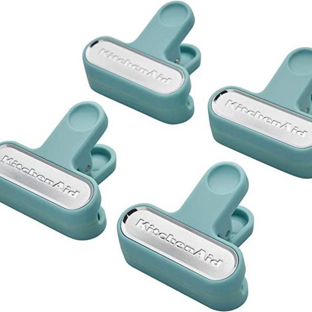 KitchenAid Classic Small Bag Clips, Set of 4, Aqua Sky