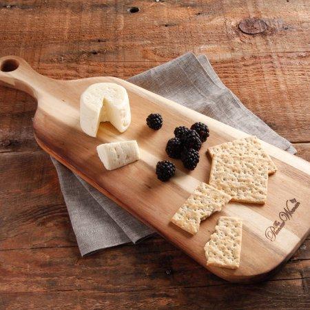 The Pioneer Woman Cowboy Rustic 18" x 6" x 1.2" Paddle Cheese Board, Natural
