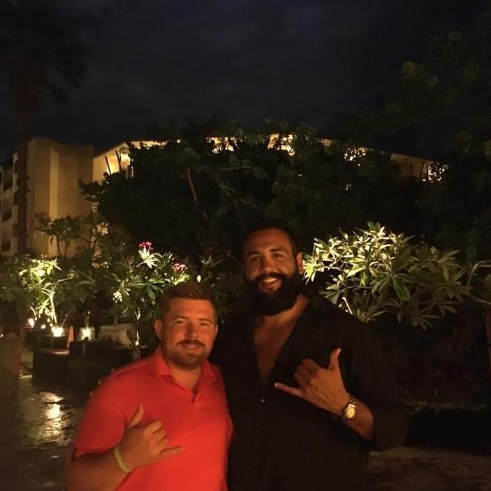 Chris and Paul at John's Wedding in Cancun, not Cabo !