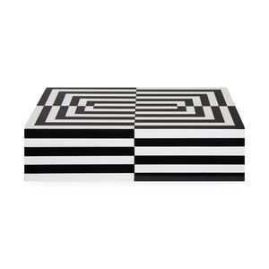 Large Op Art Lacquer Box