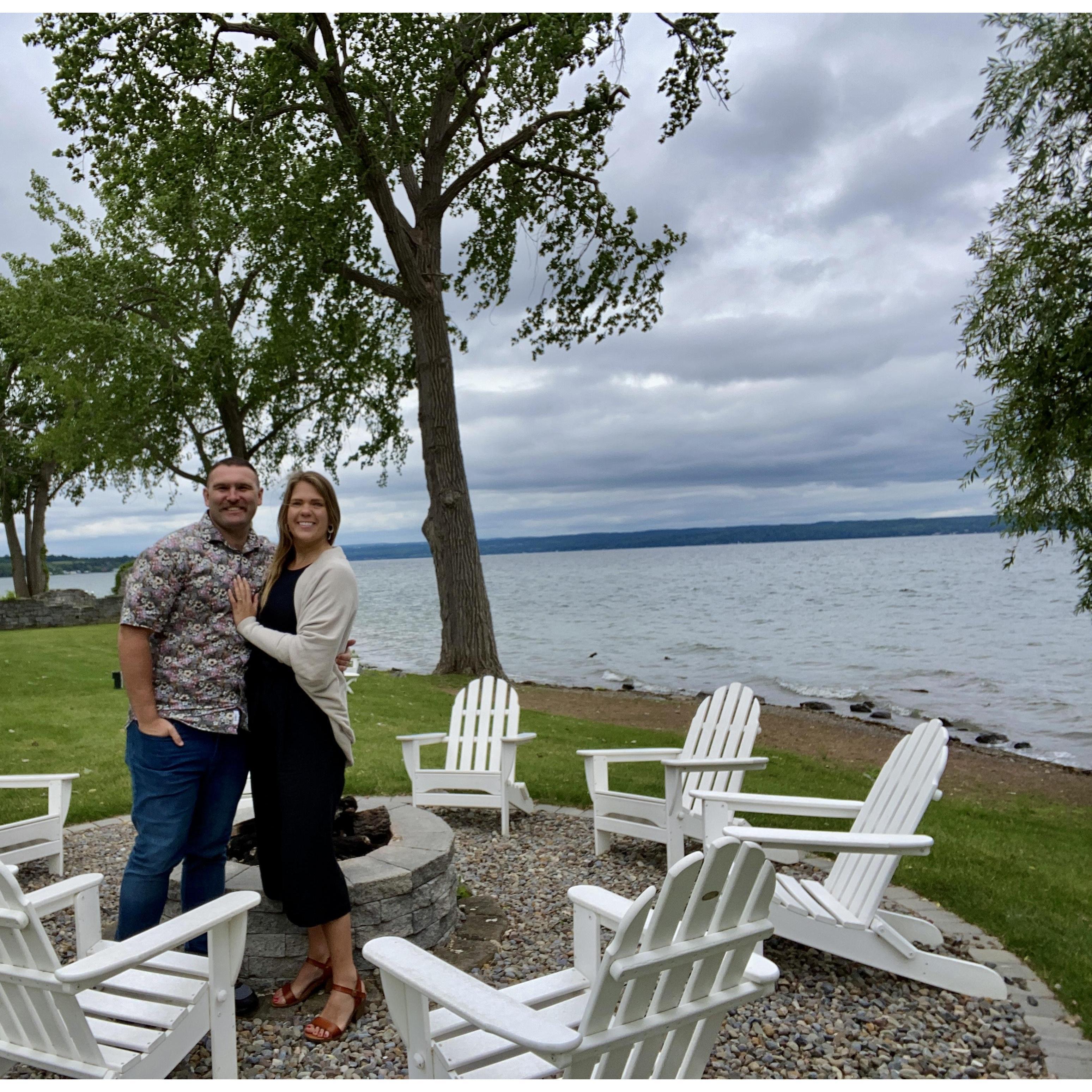 The morning after we got engaged - Matt proposed in my favorite place, the Inns of Aurora in the Finger Lakes. I took him here on our first trip together to New York.