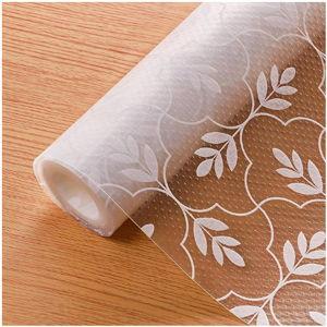 Cooyes Shelf Drawer and Cabinet Liner, Washable Oil-Proof Shelf Liners for Kitchen Cabinets, Shelves, Refrigerator, Non-Adhesive Drawers Mats(Transparent, 11.8 x 118 Inch)