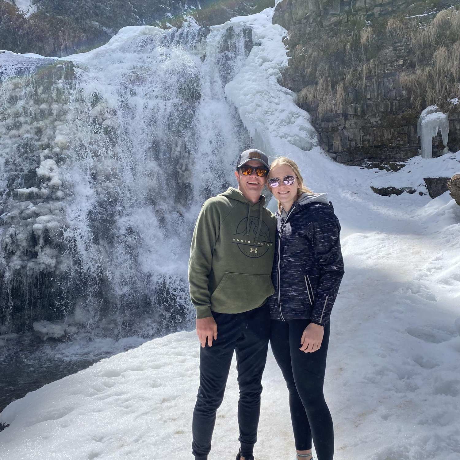 We went for a winter hike to Ousel Falls.