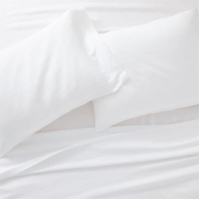 White Natural Hemp Fiber Queen Sheet Set