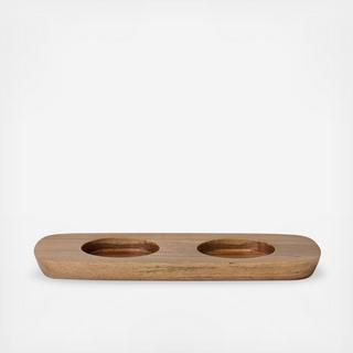 Artesano Tavola Wooden Tray for Salt/Pepper Shakers