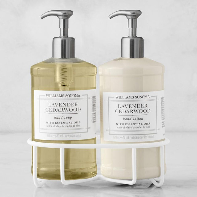 Williams Sonoma Lavender Cedarwood 3-Piece Set, Deluxe, Matte White