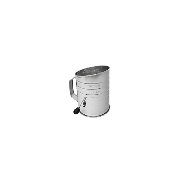 Norpro 3-Cup Stainless Steel Rotary Crank Flour Sifter