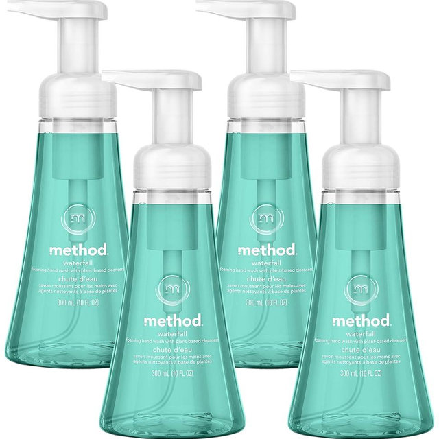 Method Foaming Hand Soap, Waterfall, Paraben and Phthalate Free, 10 Fl Oz (Pack of 4)