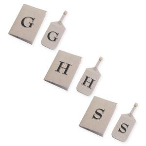 Lillian Rose™ 2-Piece Monogram Letter Luggage Tag and Passport Cover Set in Tan