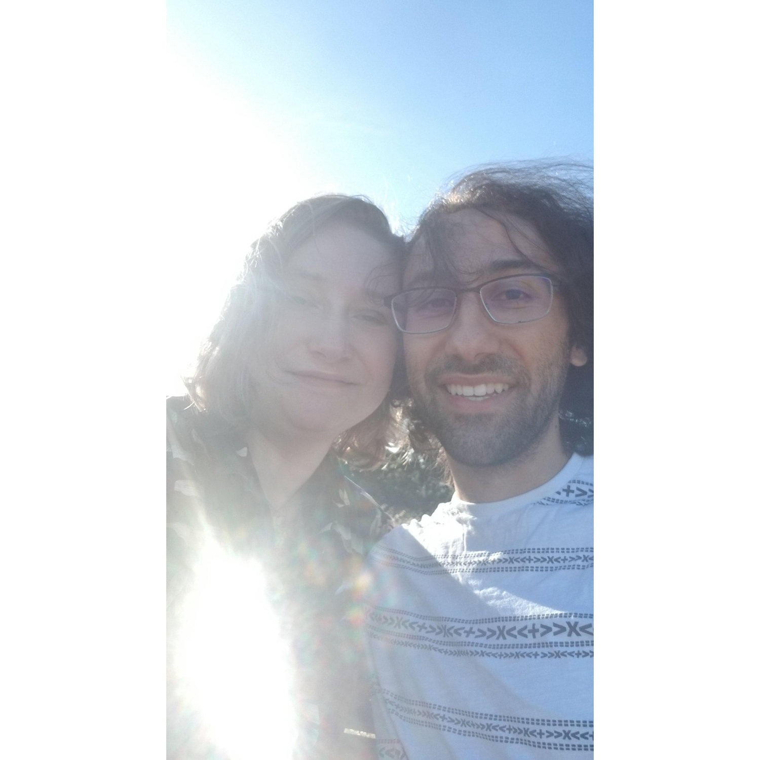 Our first picture as a couple!