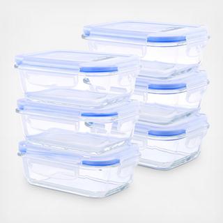 Elements Rectangular Food Storage Containers, 12-Piece Set