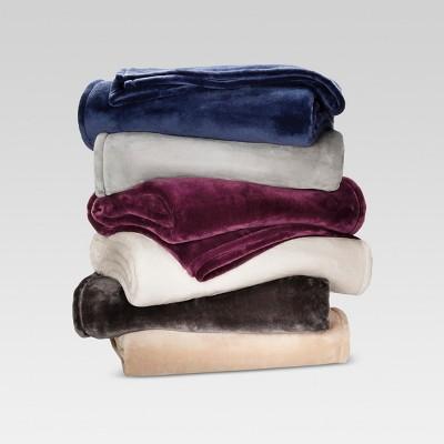 Microplush Bed Blanket - Threshold™ Queen, Pine