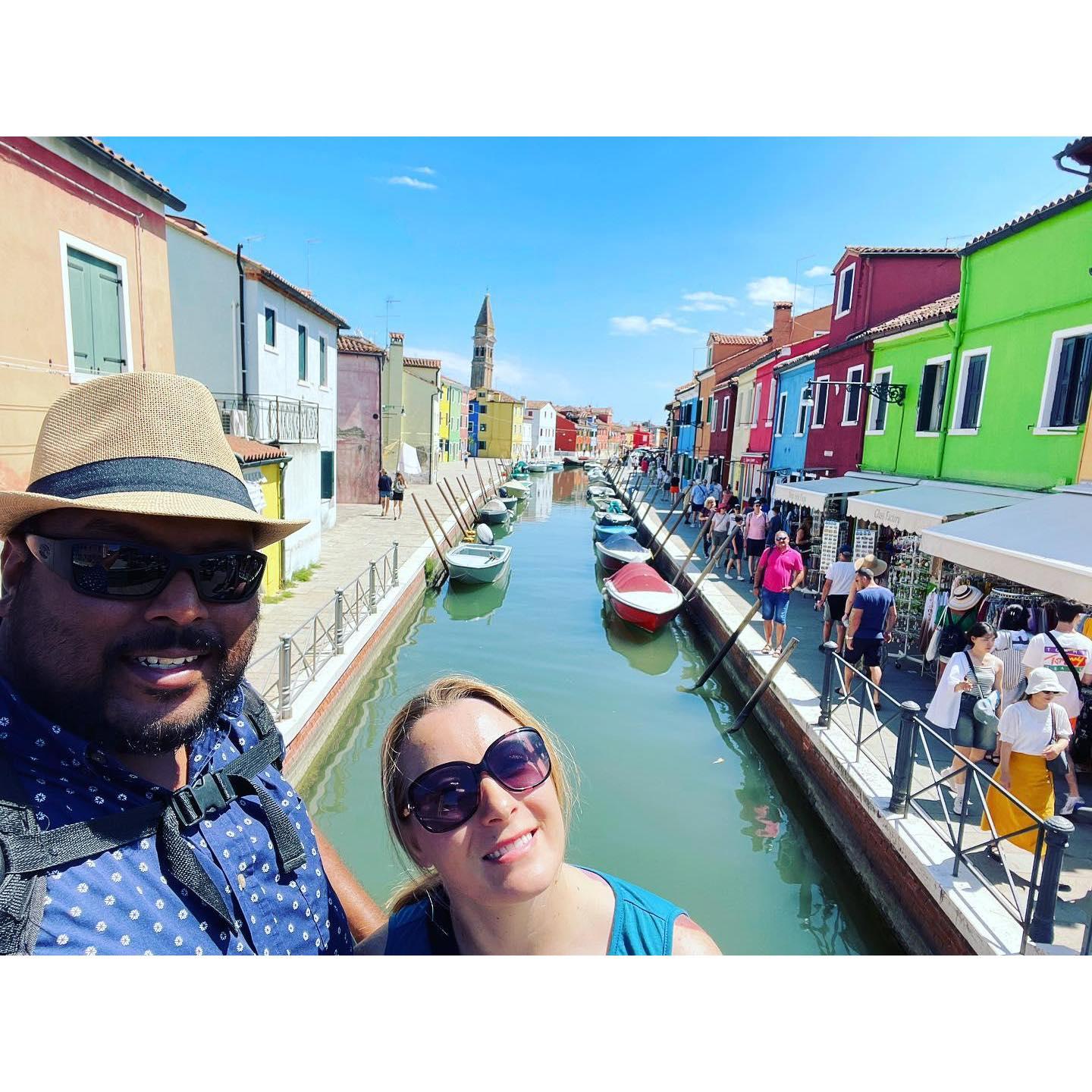 Visiting colorful Burano, Italy!