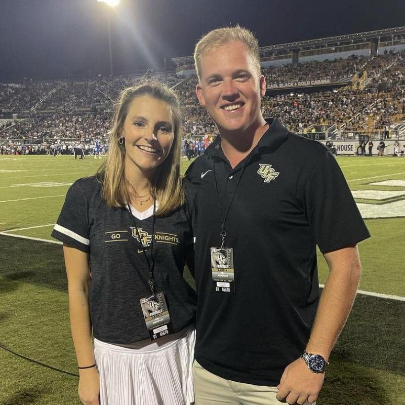Gretchen's first UCF football game. Go Knights!