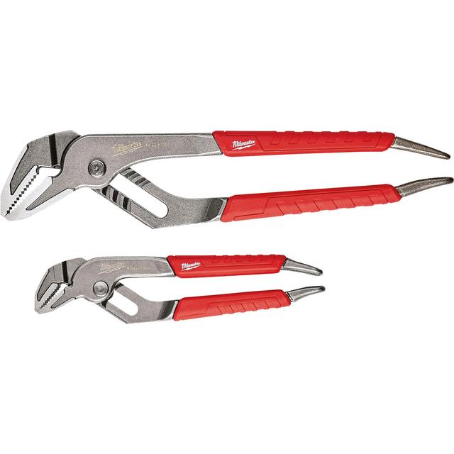 Milwaukee PUNCH Straight-Jaw Pliers — 2-Pk, 6in.L and 10in.L, Model# 48-22-6330