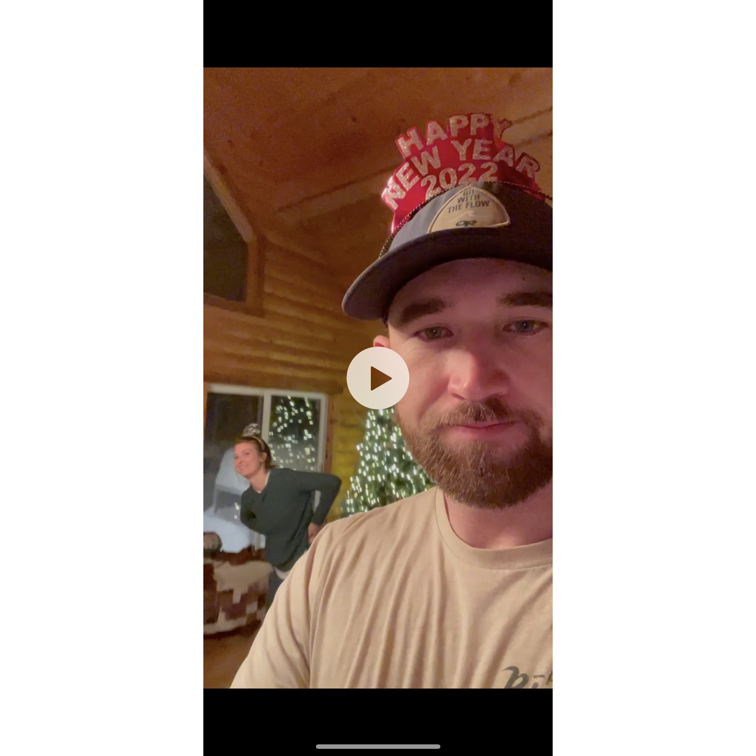 Perfect representation of NYE 2021.  This is where Ben started to think he should make a move!