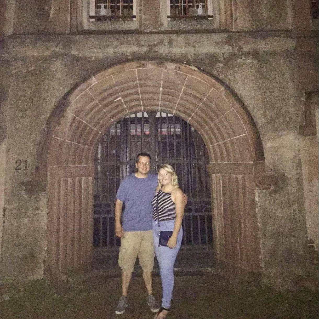 Taking a ghost tour in Charleston, SC - August, 2018