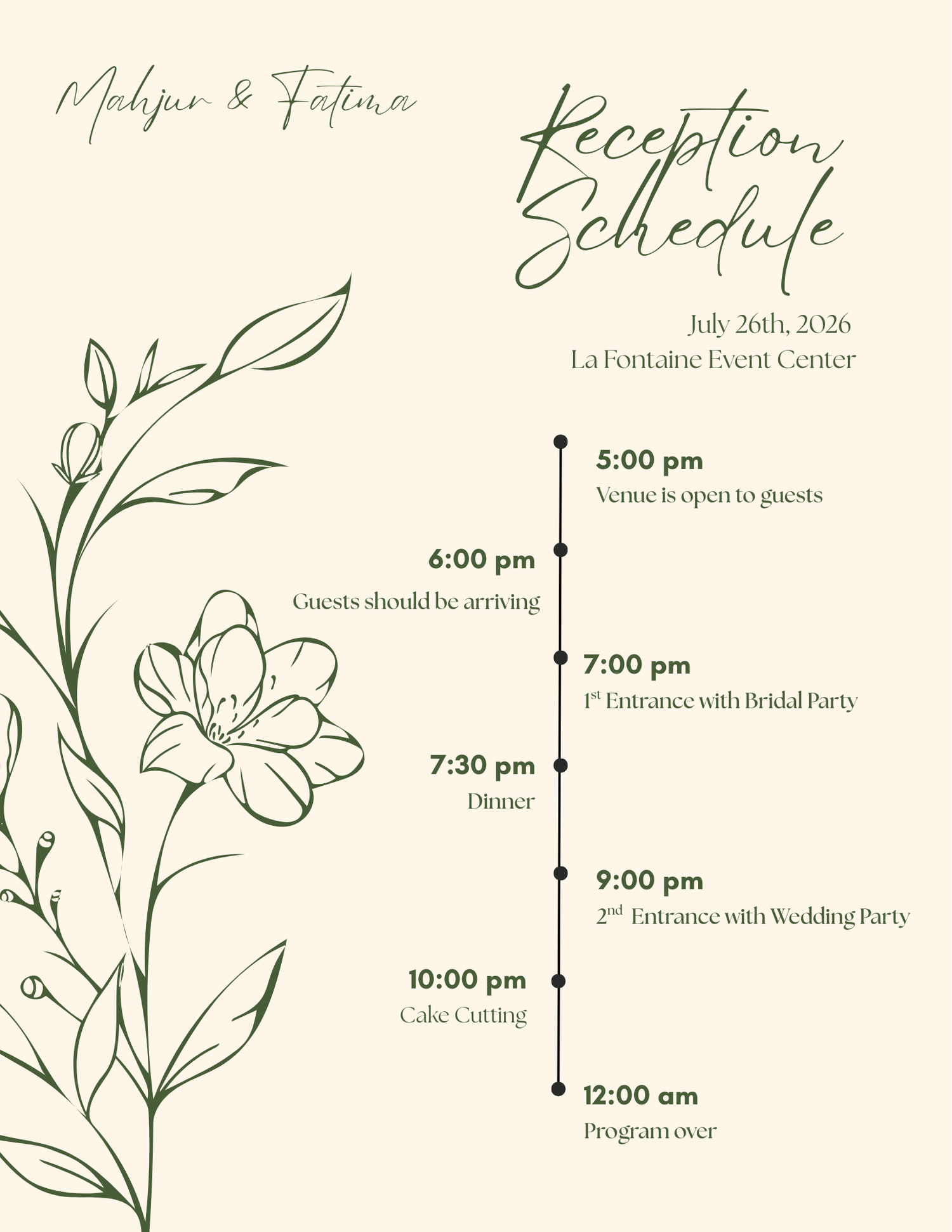 The Wedding Website of Mahjur Ahmed and Fatima Mohamed