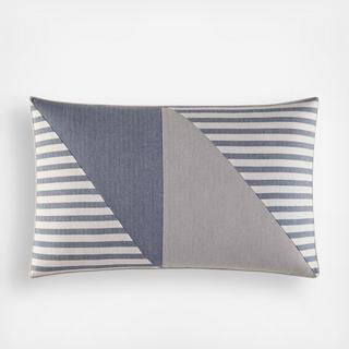 Fairwater Herringbone Stripe Throw Pillow