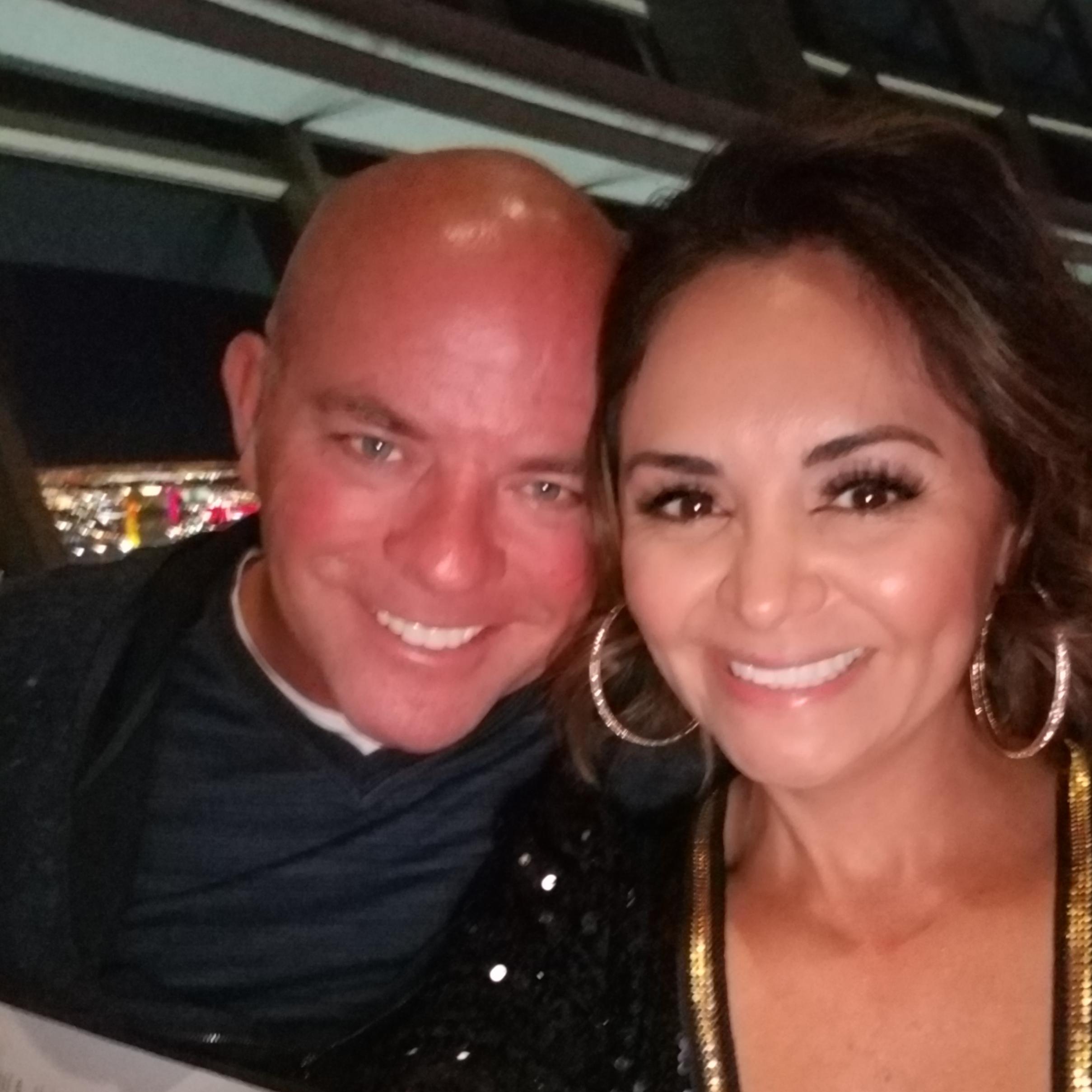 This selfie was taken in Vegas at Lisa's birthday dinner before Don proposed!