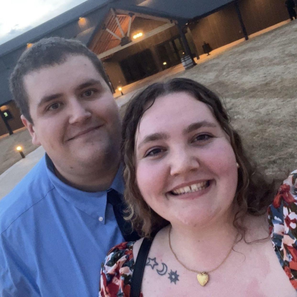 Enjoying Ian & Autumn's wedding!