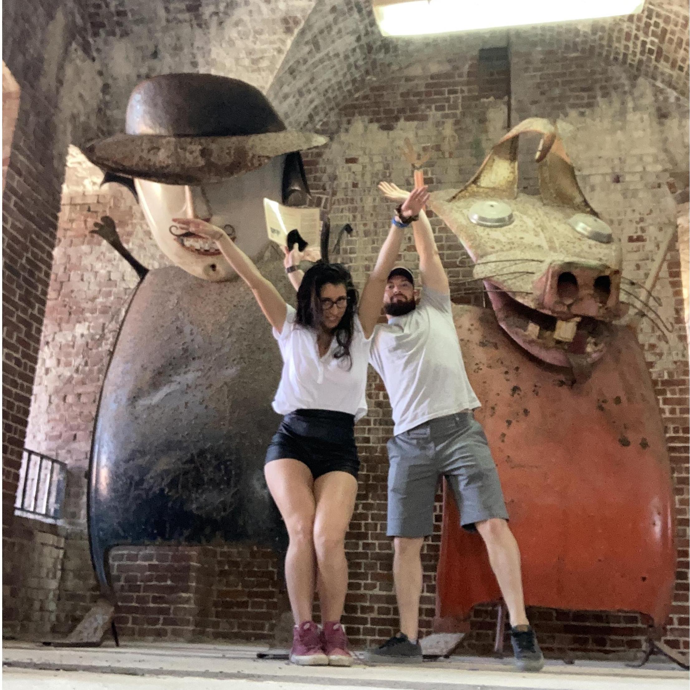 After romping through Key West, taking in the beach and nightlife, we decided to check out Fort East Martello Museum for some history where we found these crazy statues.