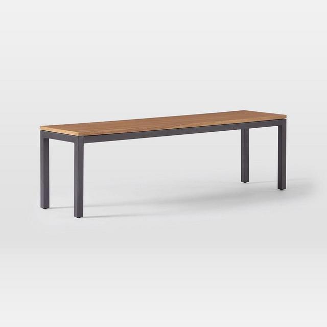 Frame 60" Dining Bench, Caramel, Antique Bronze