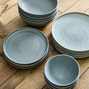 Kanto ARCTIC BLUE Stoneware (Set of 16)
