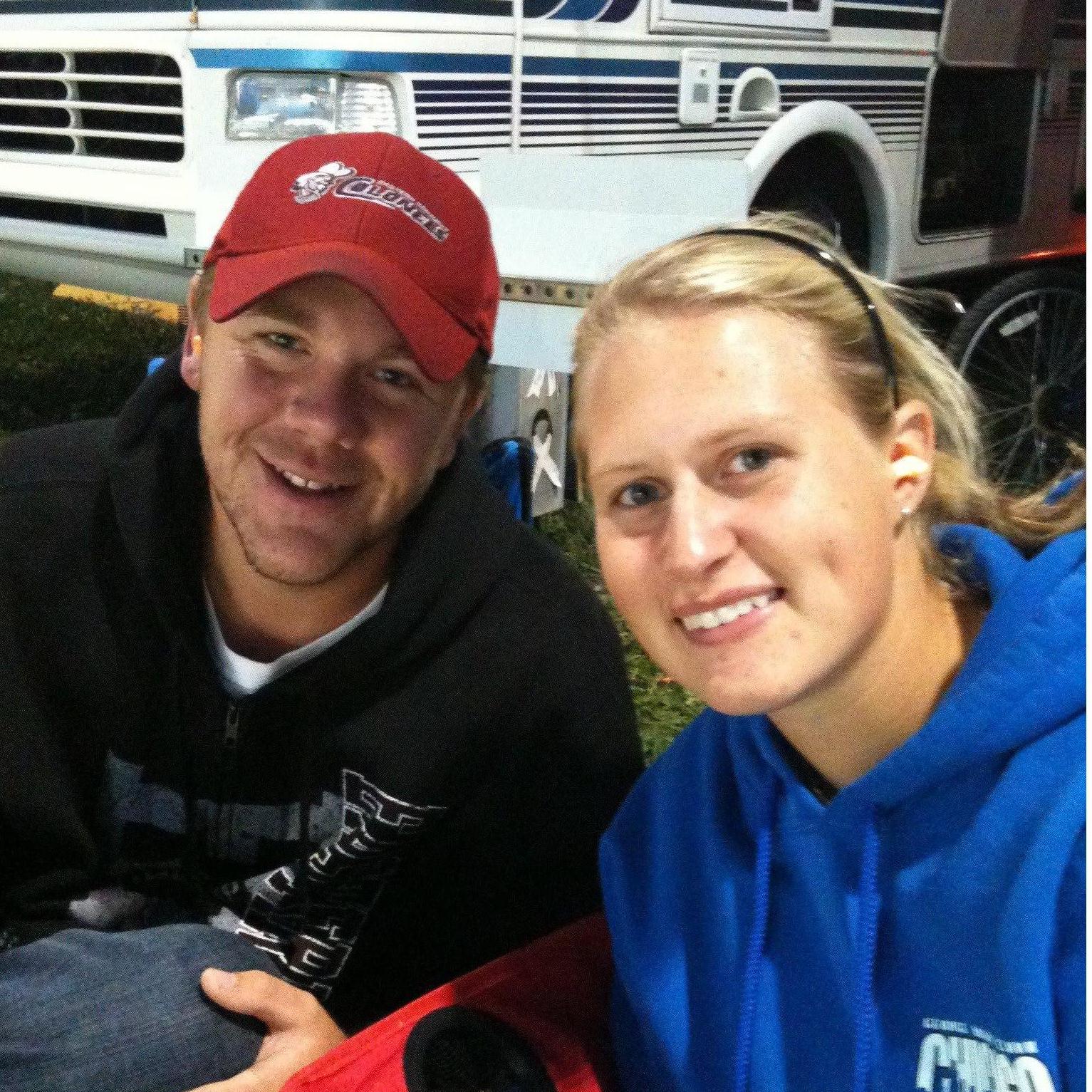 One of our many trips to the Kentucky Speedway with my parents!  Backstretch, Baby!