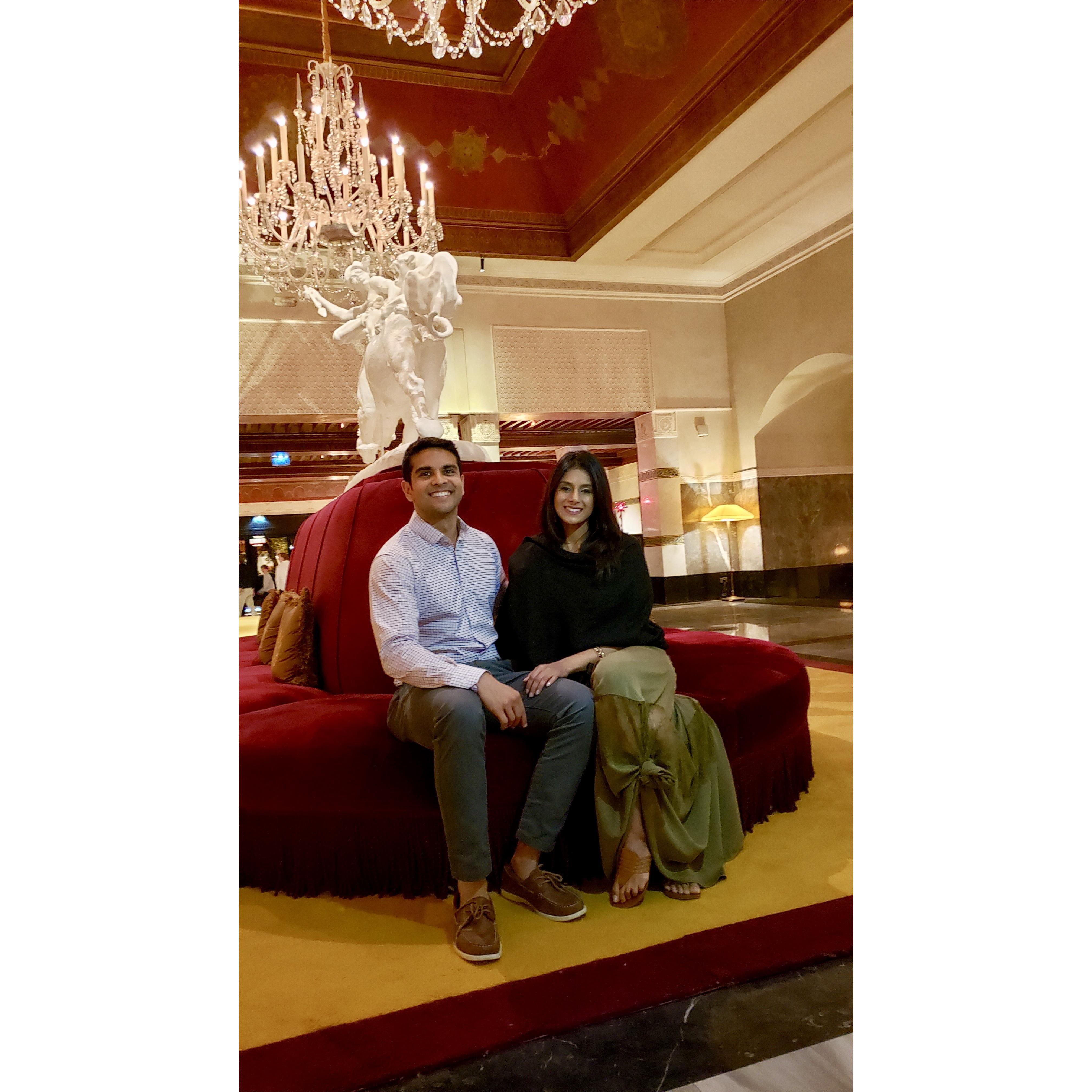 You know he loves you when he agrees to take to you to all the fancy places.. at La Mamounia.