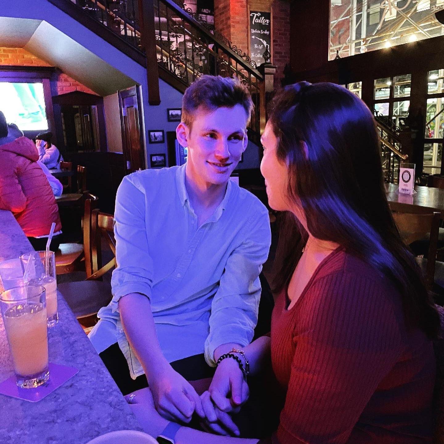 Lex surprised Sean with a meet-up in the city for his birthday one year later.