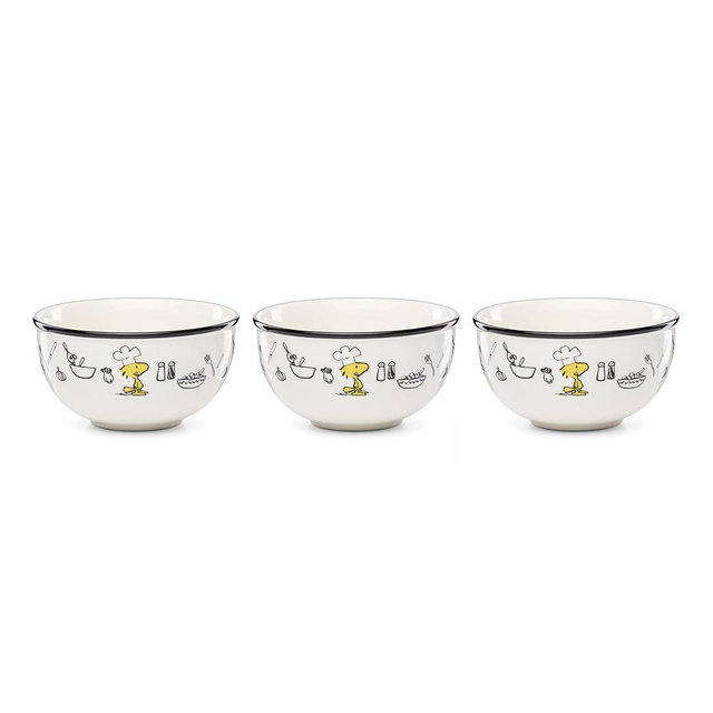 Lenox 897684 Chef Snoopy Mini Bowls, Set Of 3