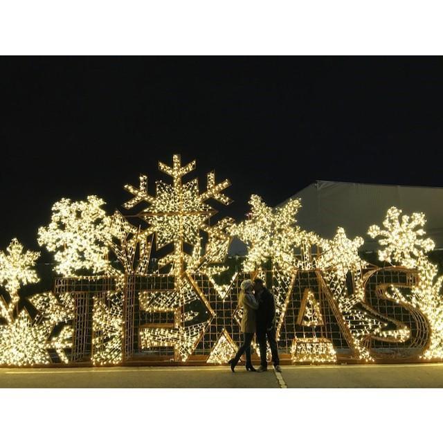 First Christmas light viewing.