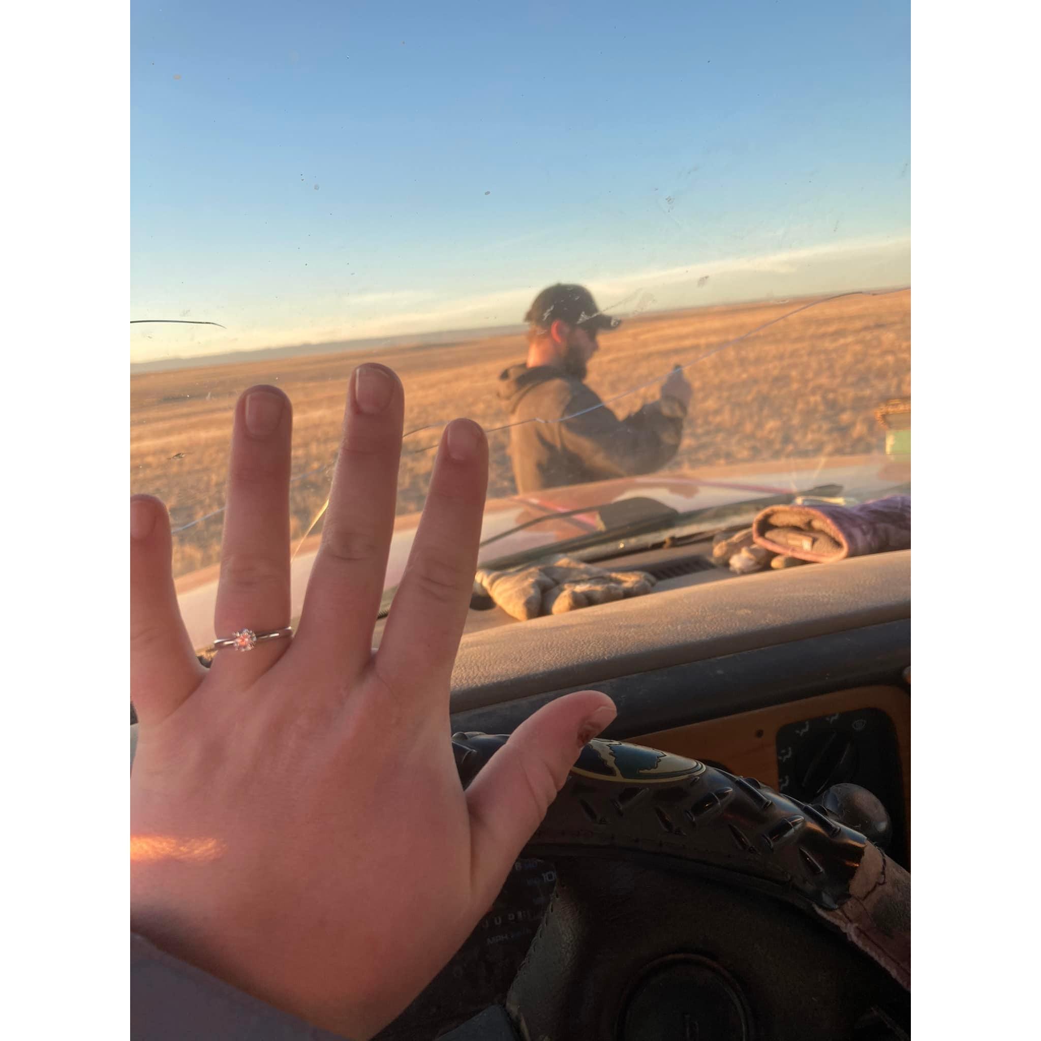 Right after Jordan popped the question