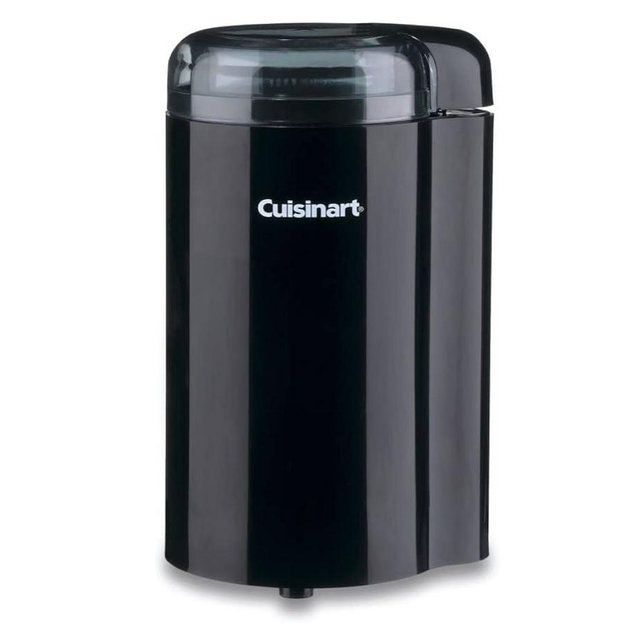 Cuisinart DCG-20BKN Coffee Grinder, On/Off Switch With Safety Interlock, Stainless Steel Blades and Easy-to-Clean Bowl with Lid, 2.5oz/70g Capacity – Enough for 12 Cups, Black