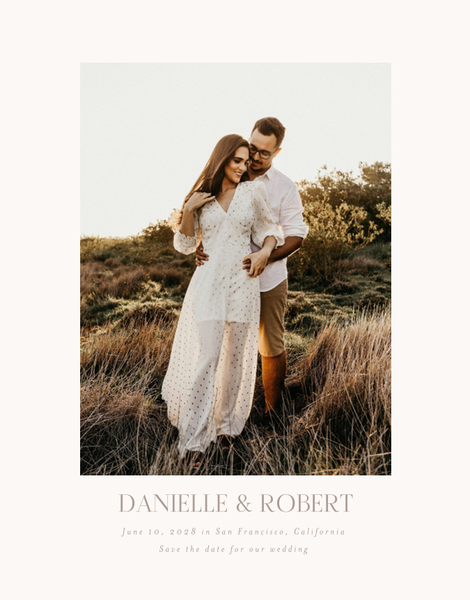 Orchidea Photo | Off-White | Zola Save The Dates
