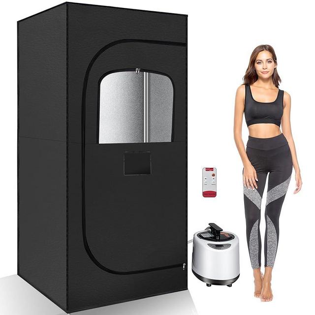 Kiguee Sauna, Sauna Box, Portable Sauna, Home Sauna with 2.6L 1000W Steam Generator, Remote Control, Home Sauna Tent for Gym, Yoga, Pilates, Weight Loss, Hot Tub