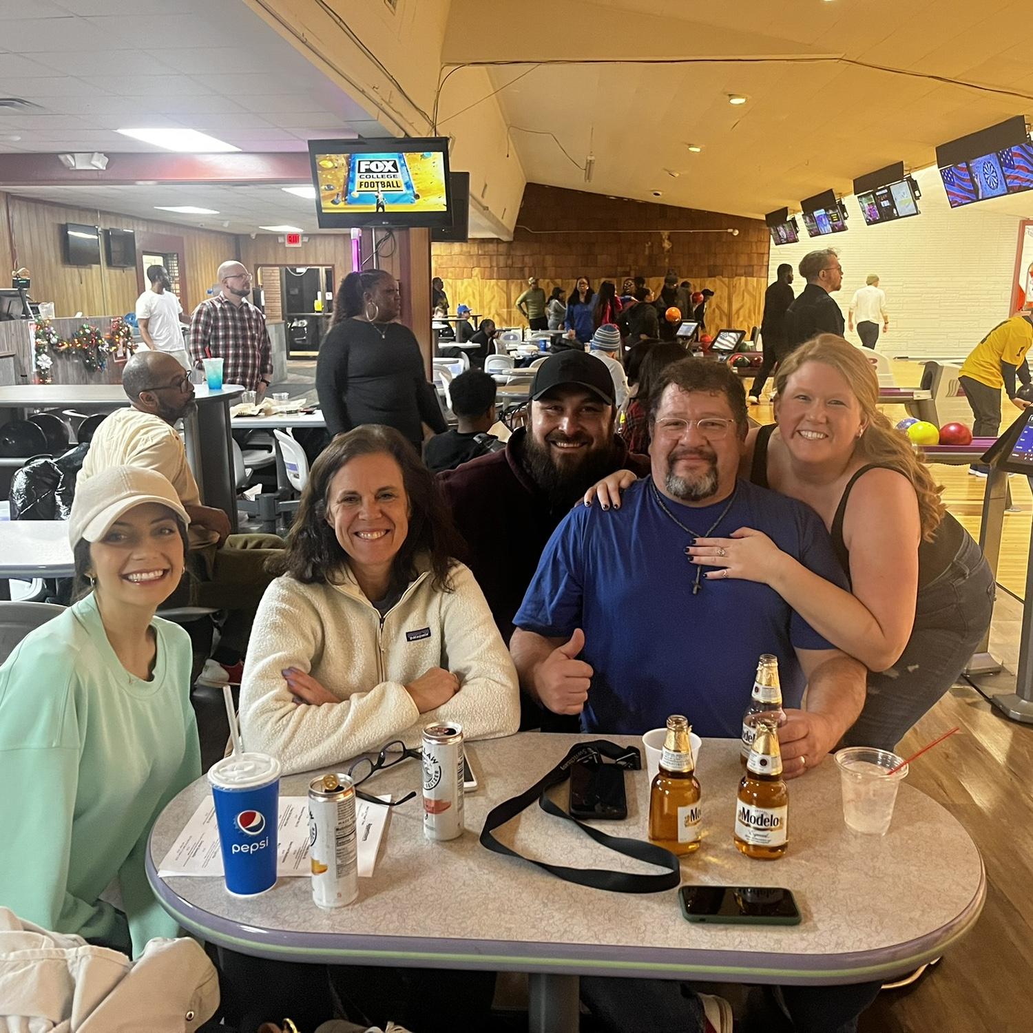 Annual bowling for Bob's Birthday