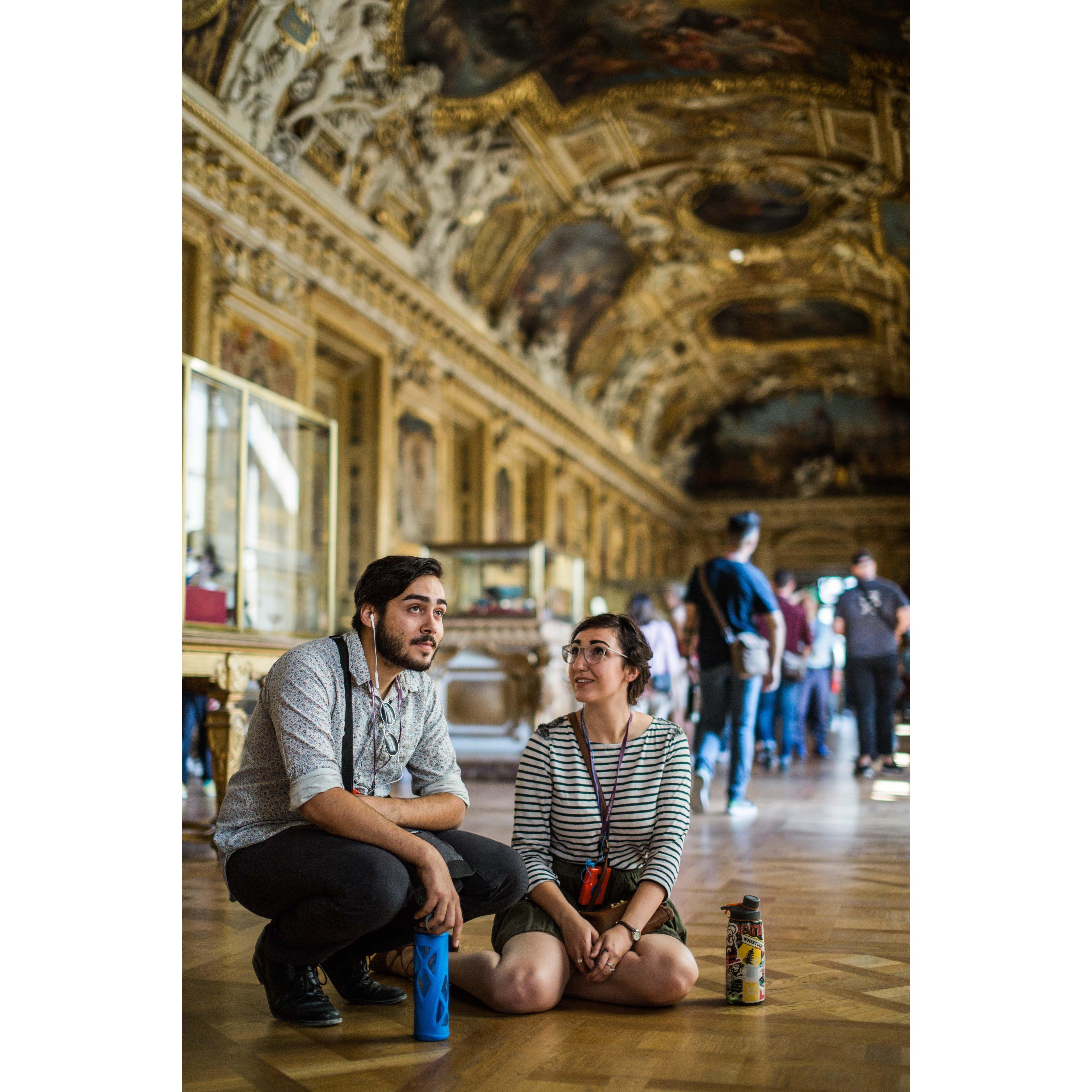 in the louvre, choir tour 2017