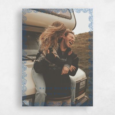 Cobalt, Blue Holiday Card - Hemsedal Portrait
