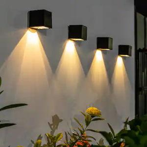 Outdoor Solar Cube Wall Sconces (4 pack)