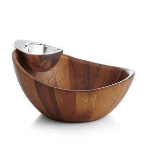 Nambé MT0778 Harmony Chip & Dip Server, Medium, Wood